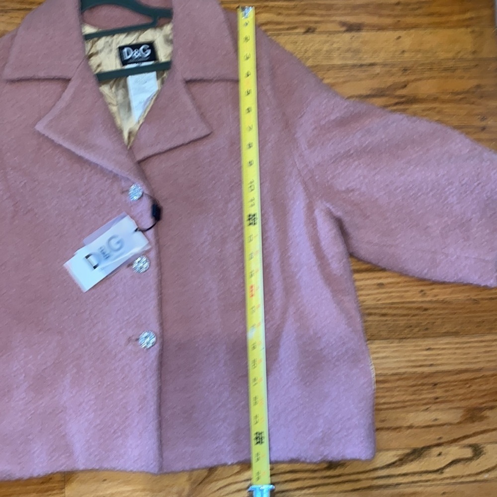 Dolce & gabbana pink heavy jacket nwt size 42 - Picture 13 of 14
